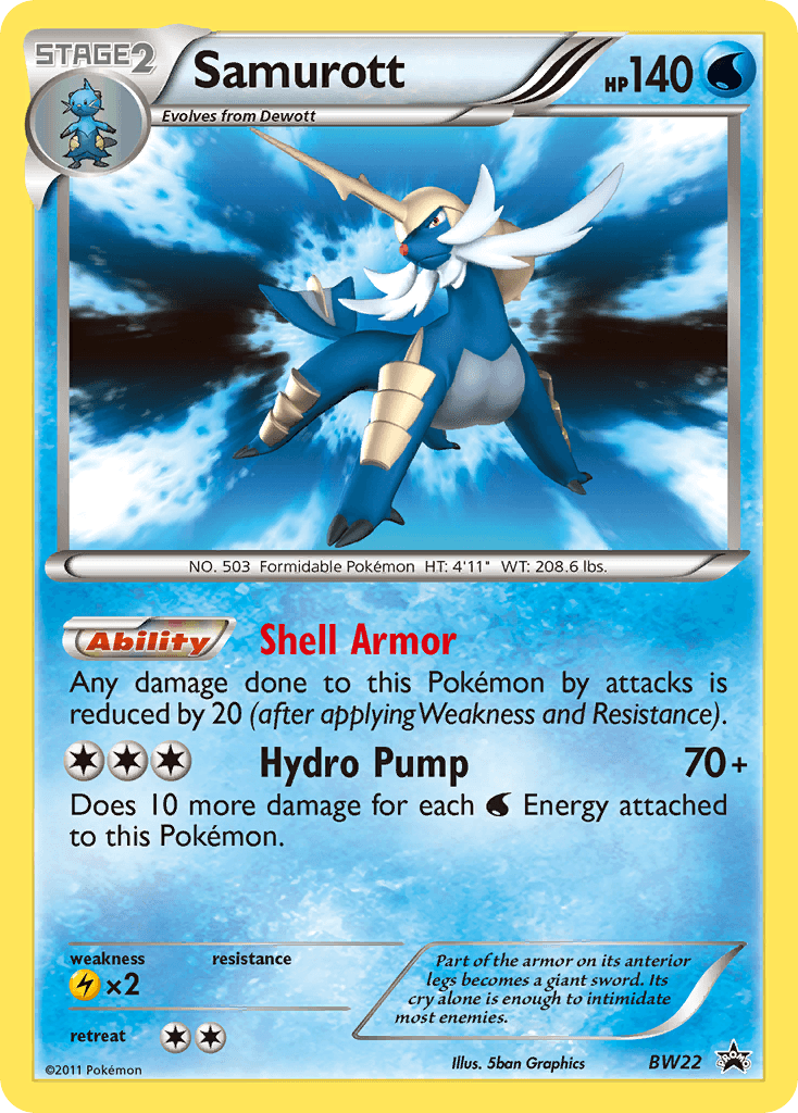 Samurott from BW Black Star Promos