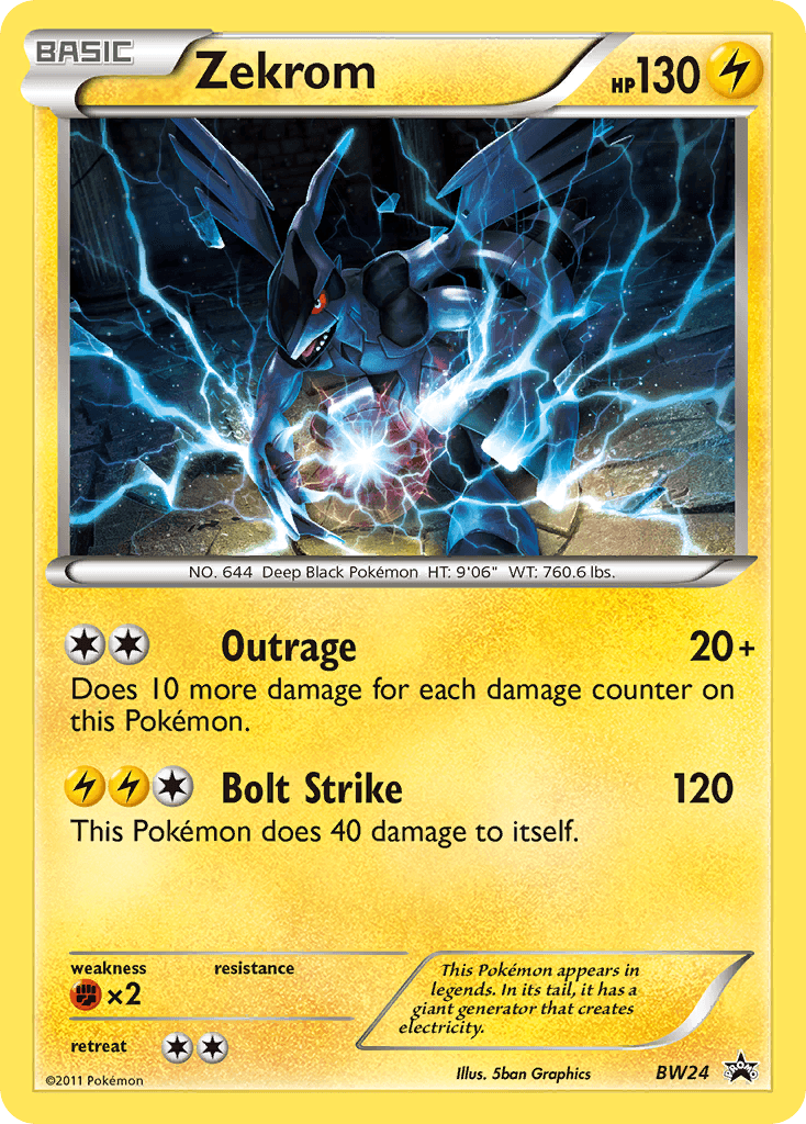 Zekrom from BW Black Star Promos