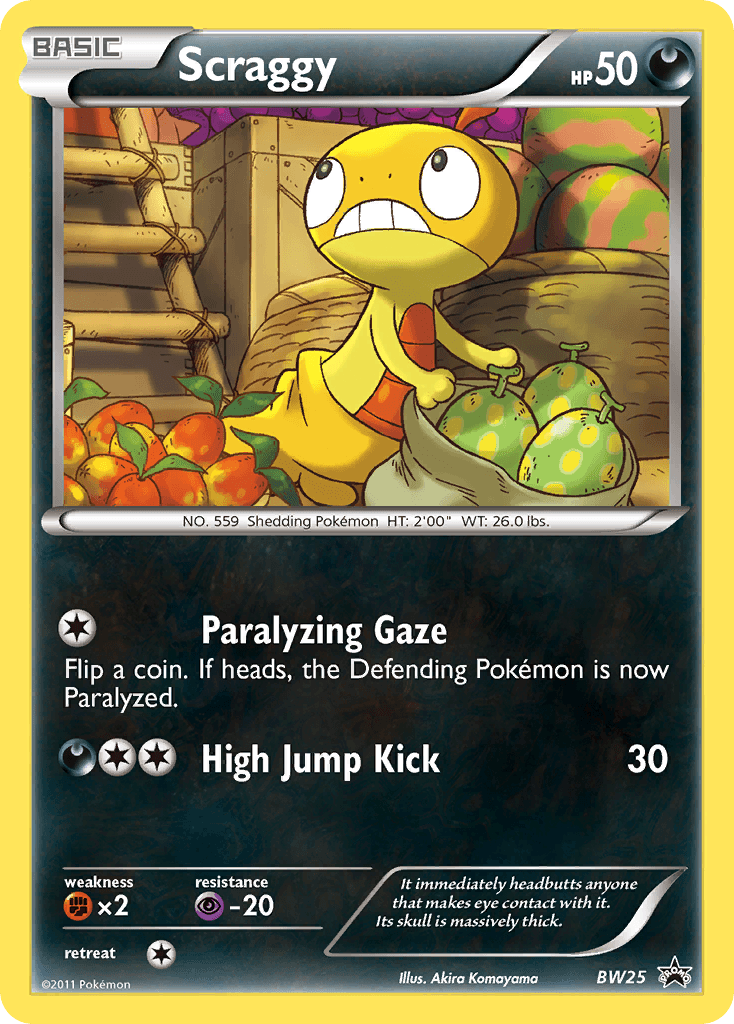 Scraggy from BW Black Star Promos