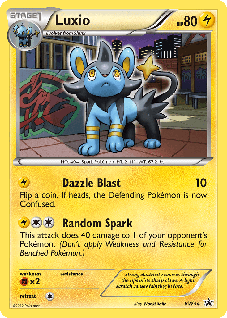 Luxio from BW Black Star Promos