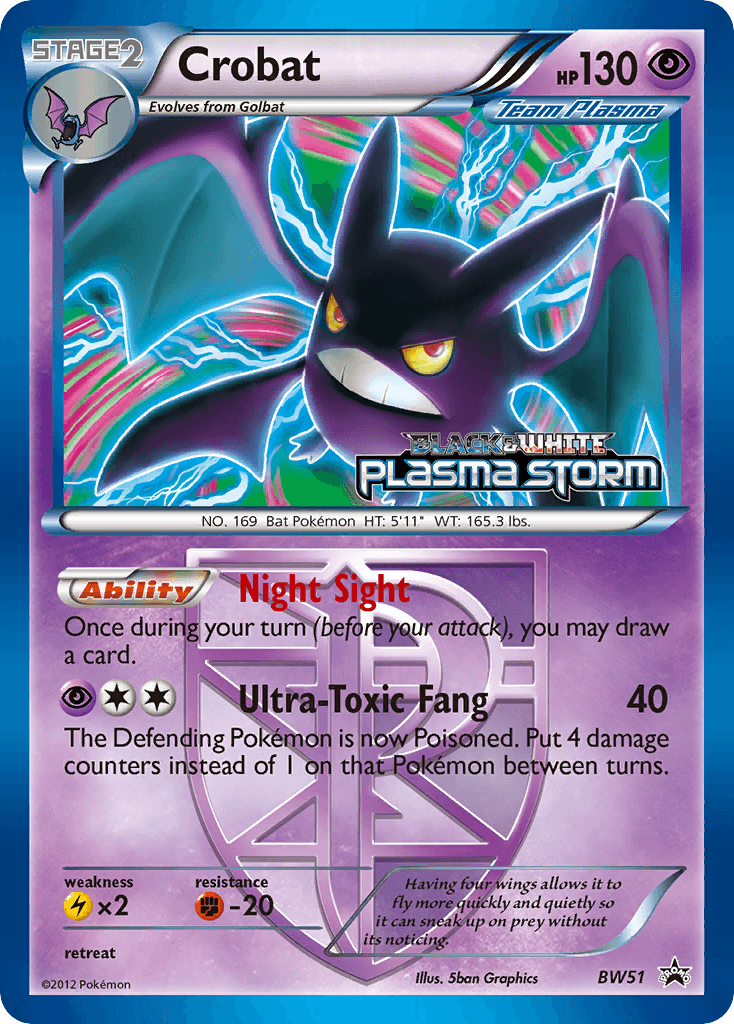 Crobat from BW Black Star Promos