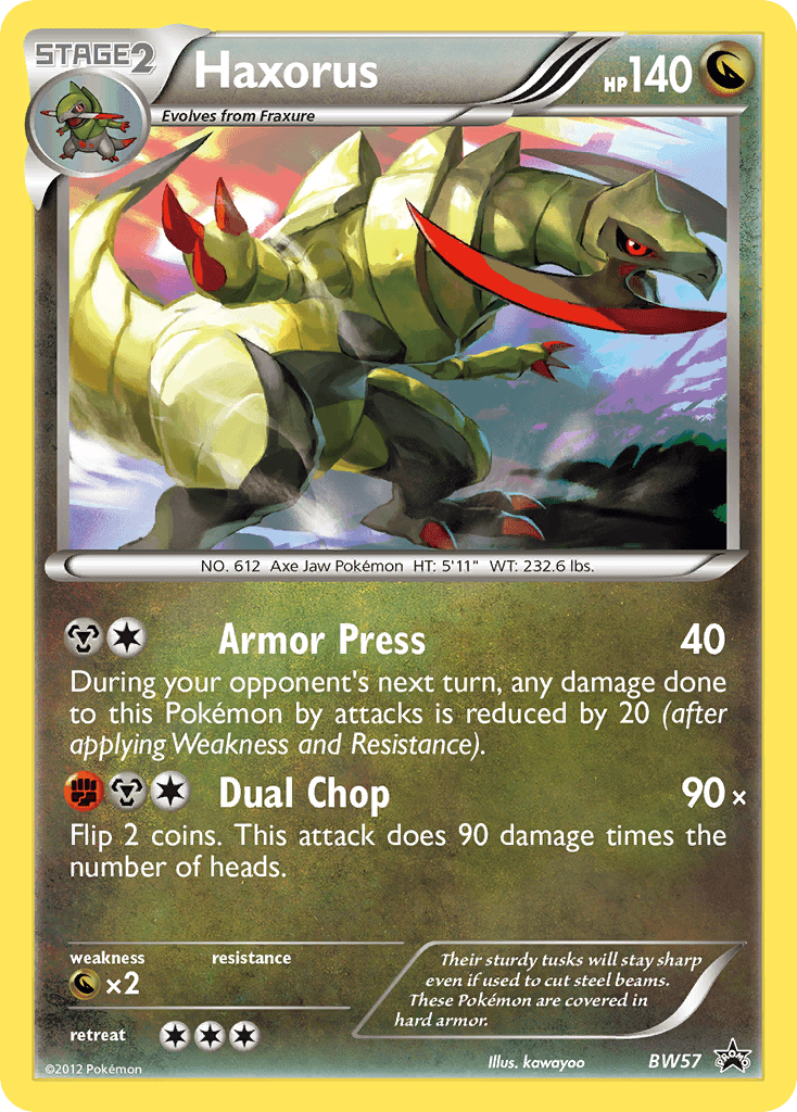 Haxorus from BW Black Star Promos