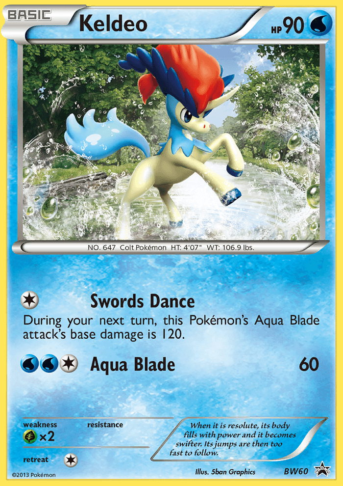 Keldeo from BW Black Star Promos