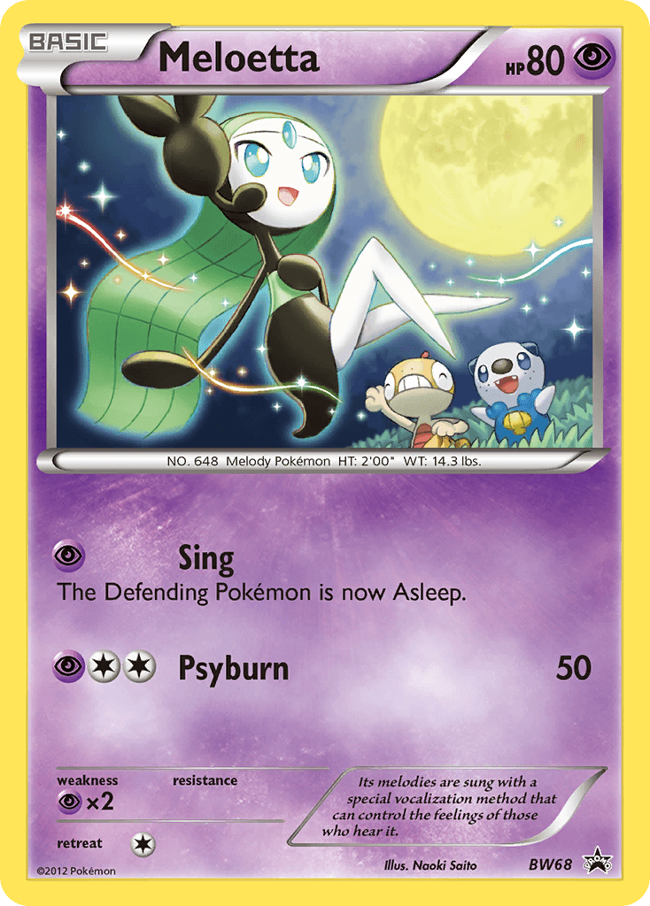 Meloetta from BW Black Star Promos