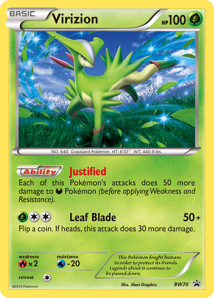 Virizion from BW Black Star Promos