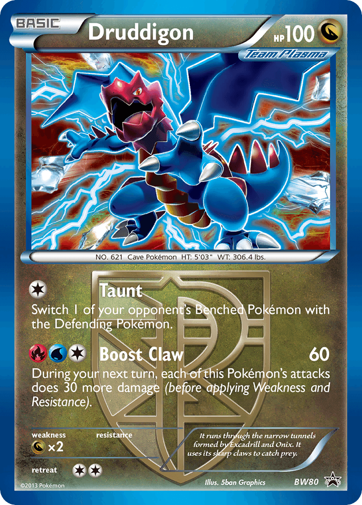 Druddigon from BW Black Star Promos