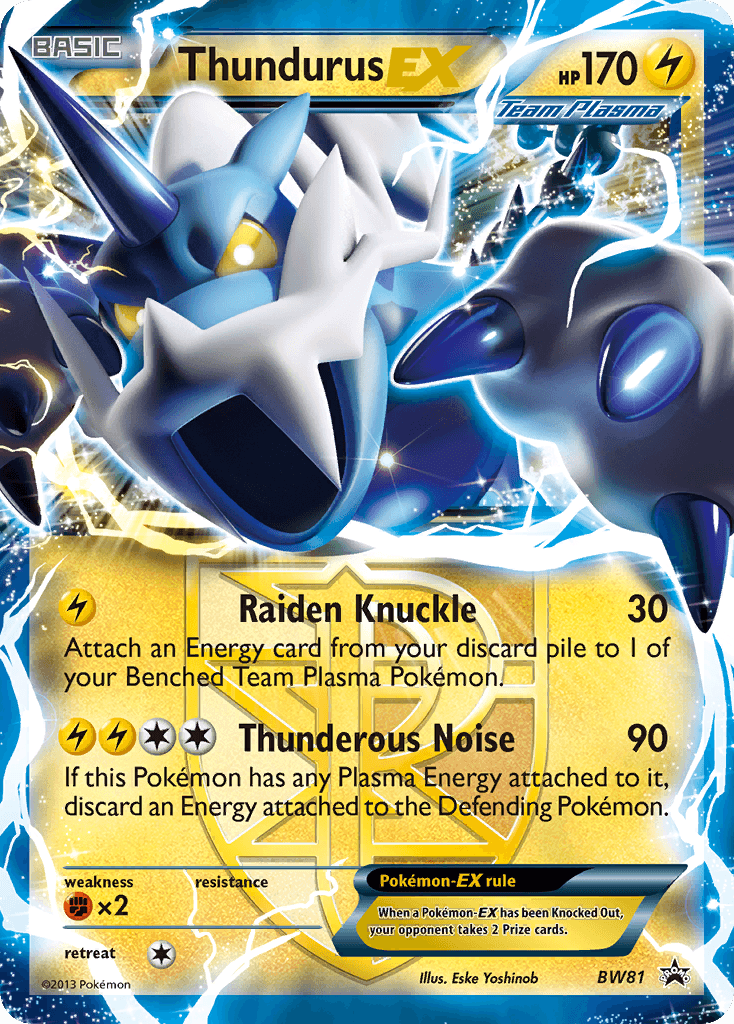 Thundurus-EX from BW Black Star Promos