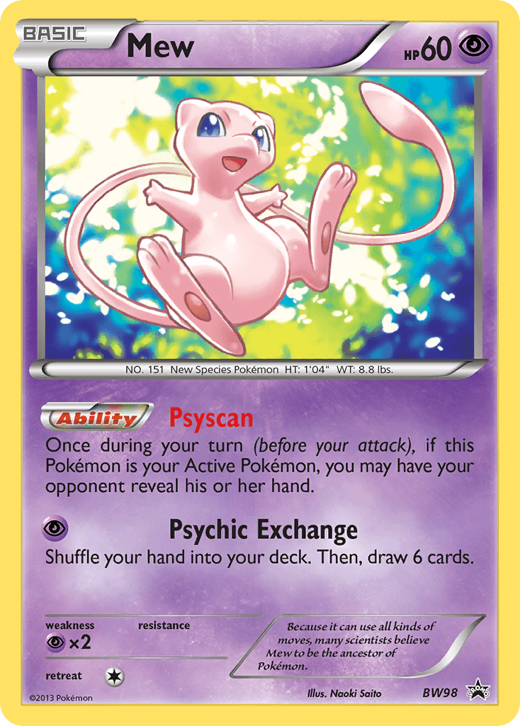 Mew from BW Black Star Promos