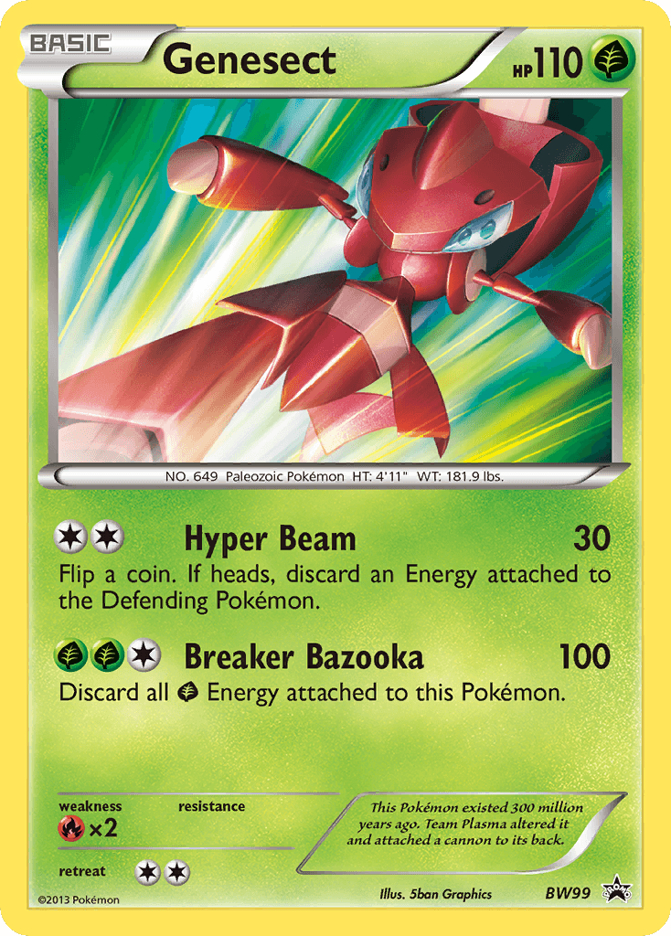 Genesect from BW Black Star Promos