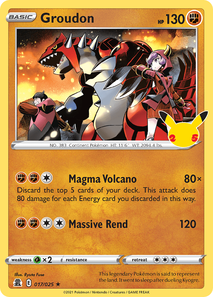 Groudon from Celebrations