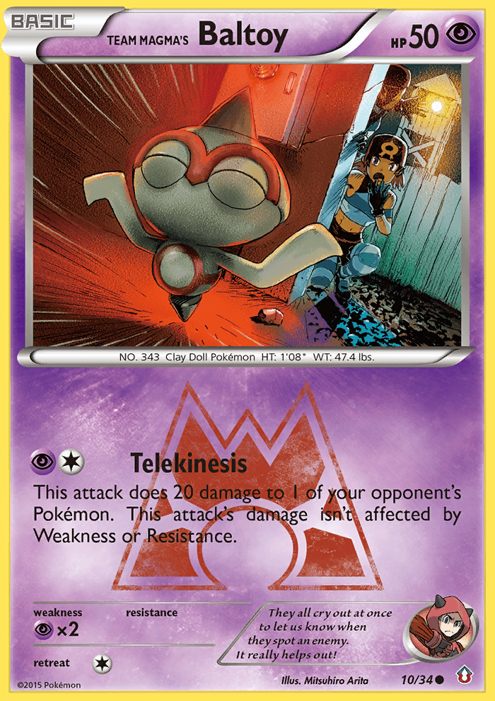Team Magma's Baltoy from Double Crisis