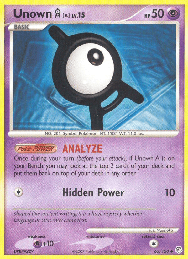 Unown [A] from Diamond & Pearl