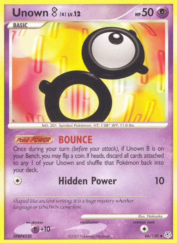 Unown [B] from Diamond & Pearl
