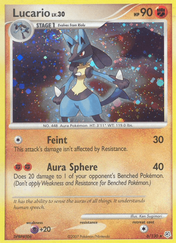 Lucario from Diamond & Pearl
