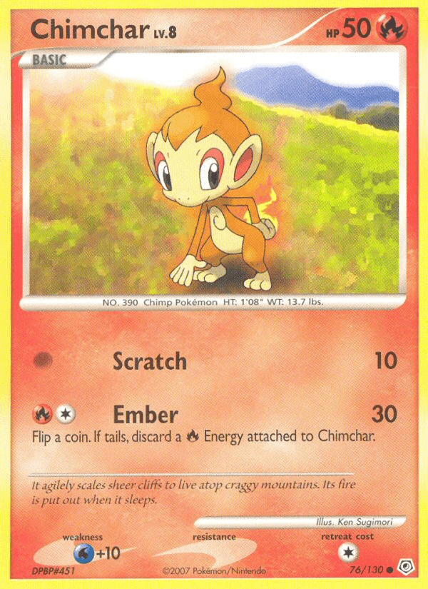 Chimchar from Diamond & Pearl