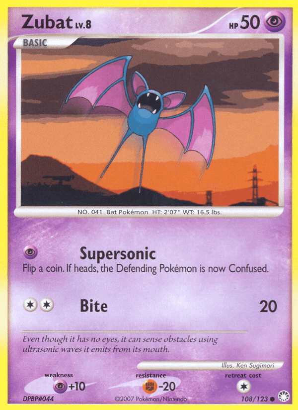 Zubat from Mysterious Treasures