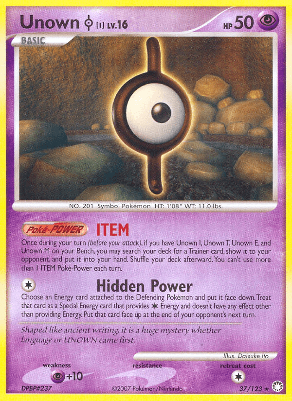 Unown [I] from Mysterious Treasures