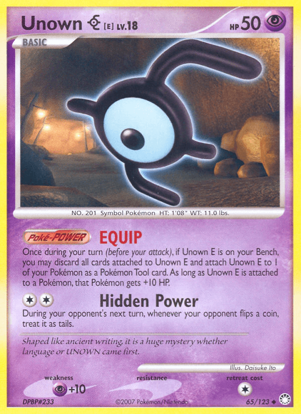Unown [E] from Mysterious Treasures
