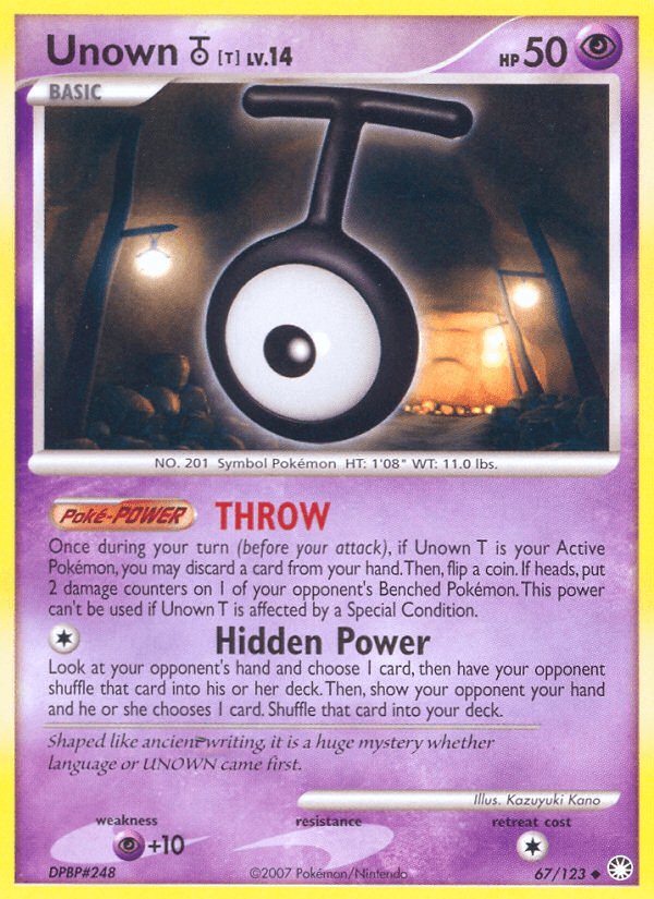 Unown [T] from Mysterious Treasures