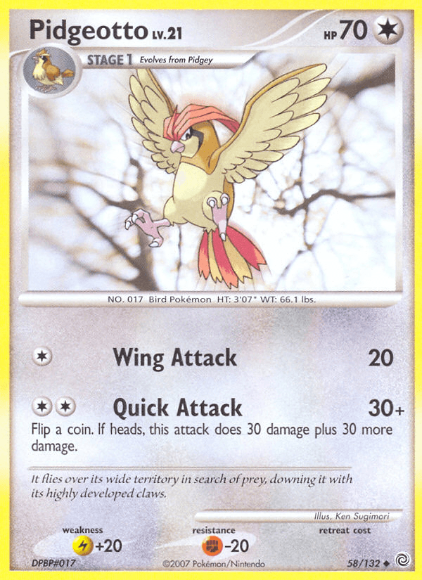 Pidgeotto from Secret Wonders