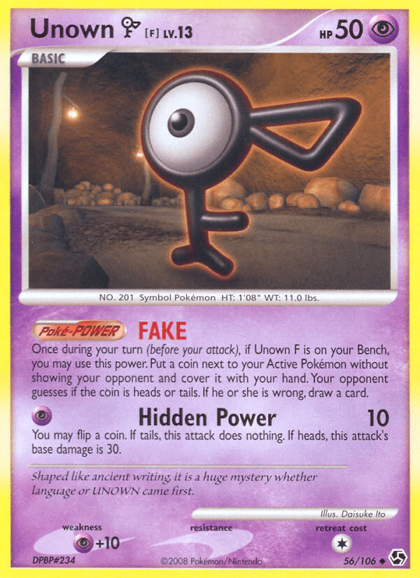 Unown [F] from Great Encounters