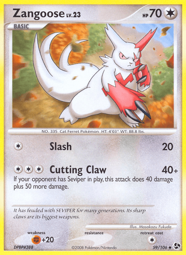 Zangoose from Great Encounters