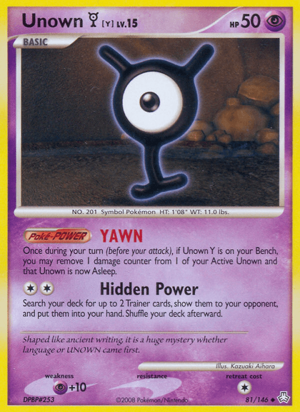 Unown [Y] from Legends Awakened