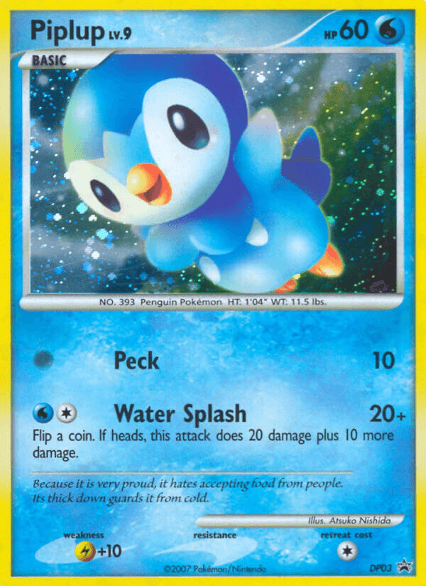 Piplup from DP Black Star Promos