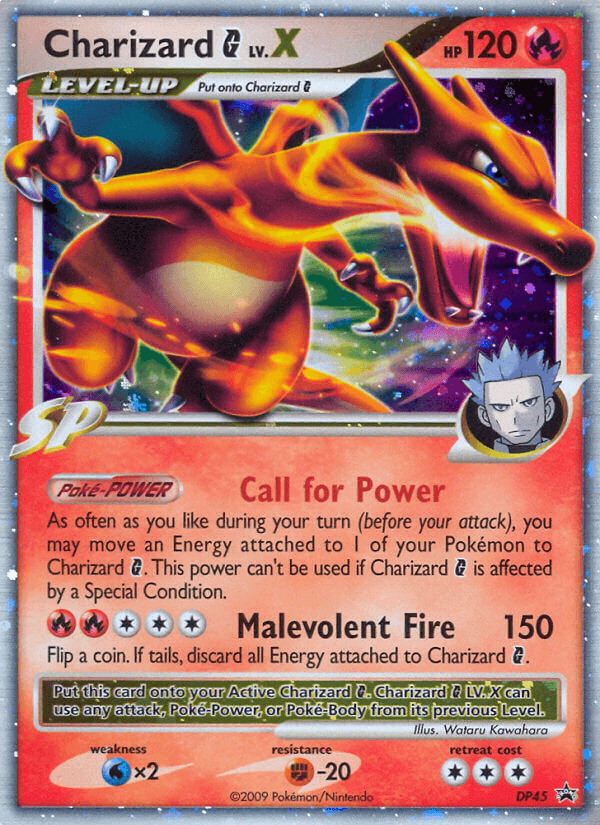 Charizard G LV.X from DP Black Star Promos