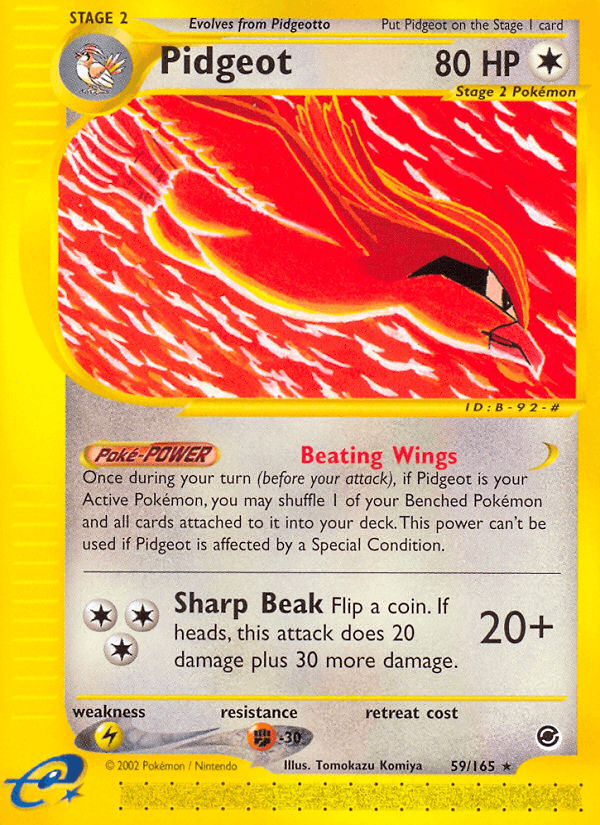 Pidgeot from Expedition Base Set
