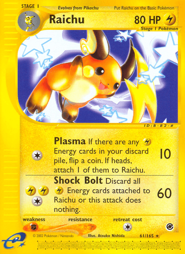 Raichu from Expedition Base Set
