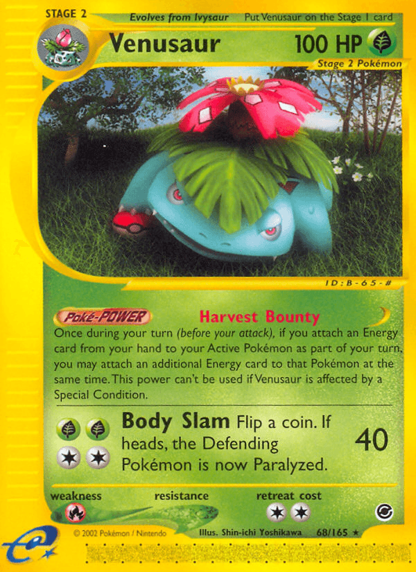 Venusaur from Expedition Base Set