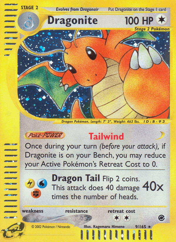 Dragonite from Expedition Base Set