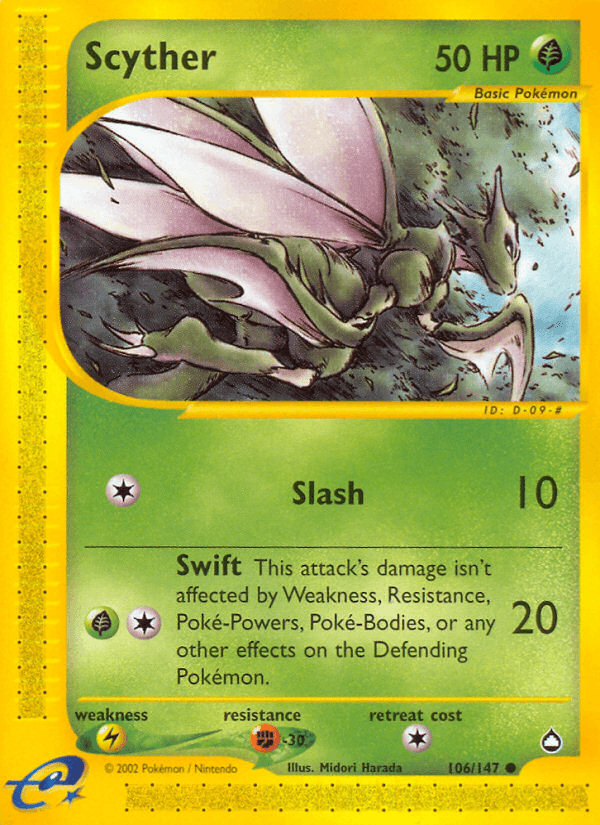 Scyther from Aquapolis