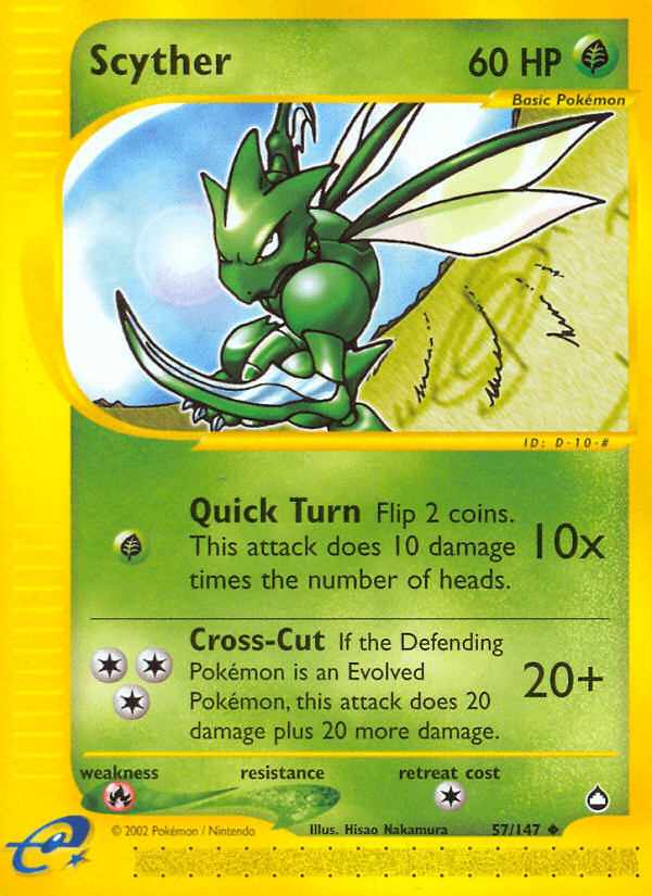 Scyther from Aquapolis