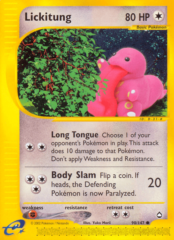 Lickitung from Aquapolis