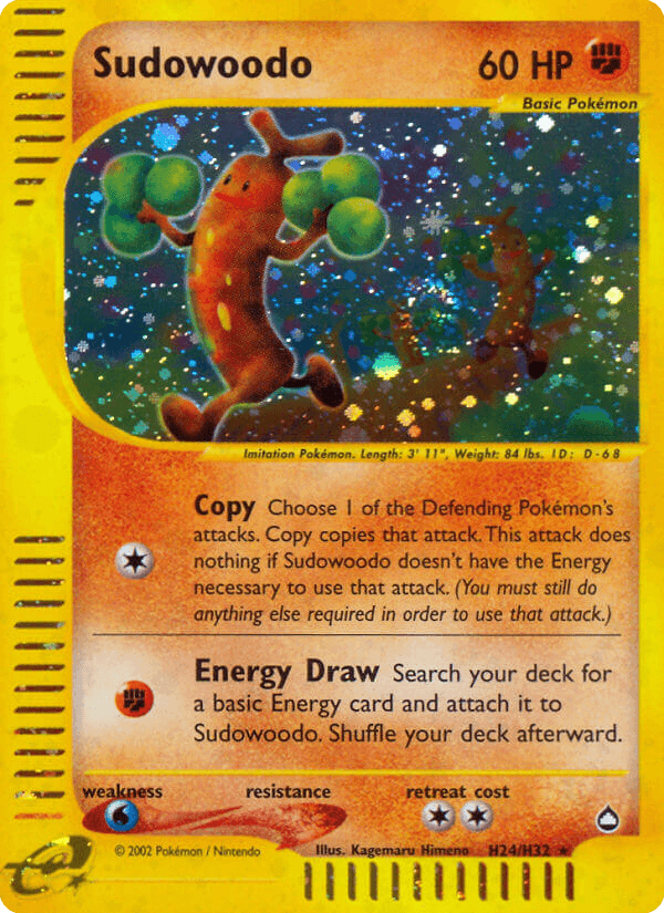 Sudowoodo from Aquapolis