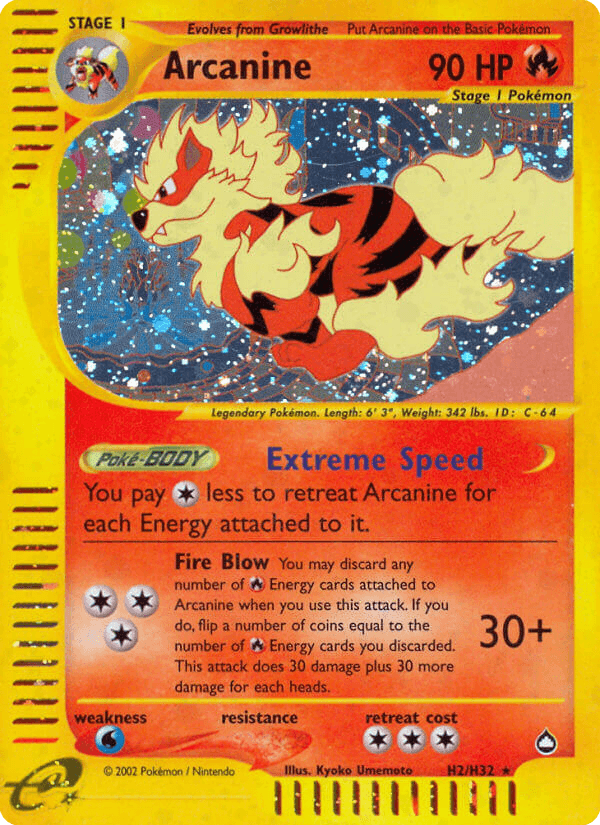 Arcanine from Aquapolis
