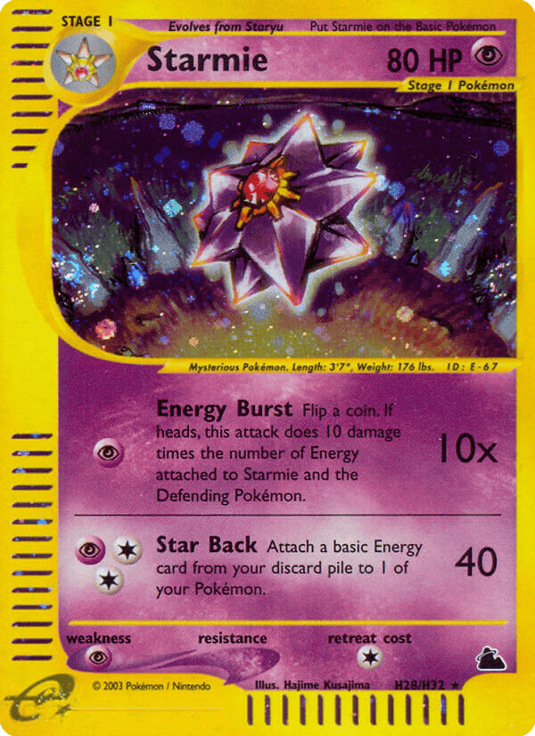Starmie from Skyridge