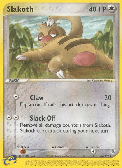 Slakoth from Ruby & Sapphire