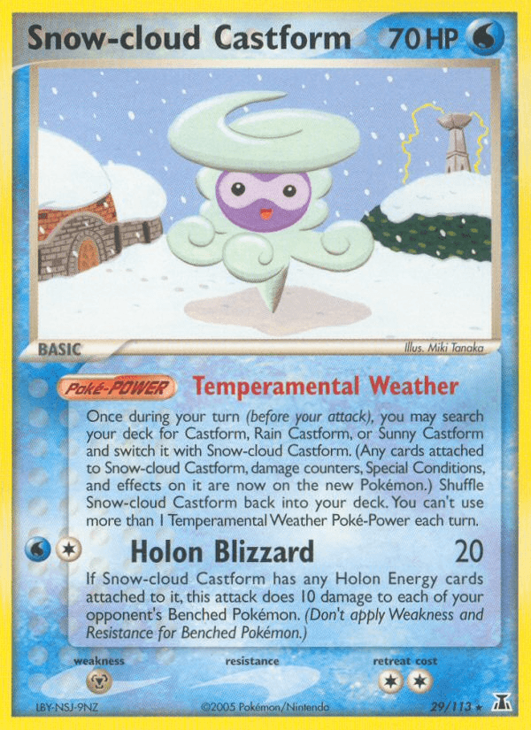 Snow-cloud Castform from Delta Species
