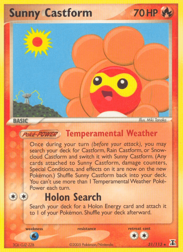Sunny Castform from Delta Species