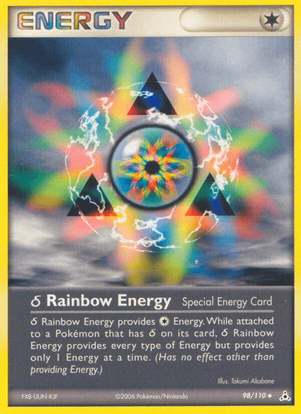 δ Rainbow Energy from Holon Phantoms