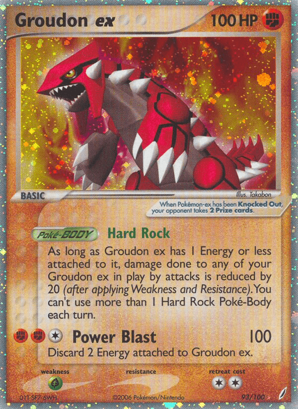 Groudon ex from Crystal Guardians