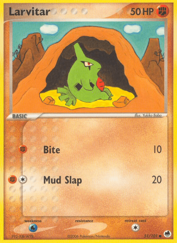 Larvitar from Dragon Frontiers