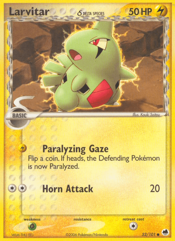 Larvitar δ from Dragon Frontiers
