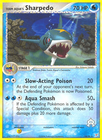 Team Aqua's Sharpedo from Team Magma vs Team Aqua