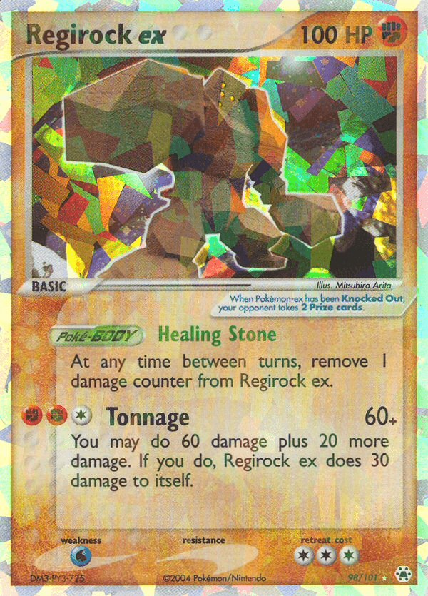 Regirock ex from Hidden Legends