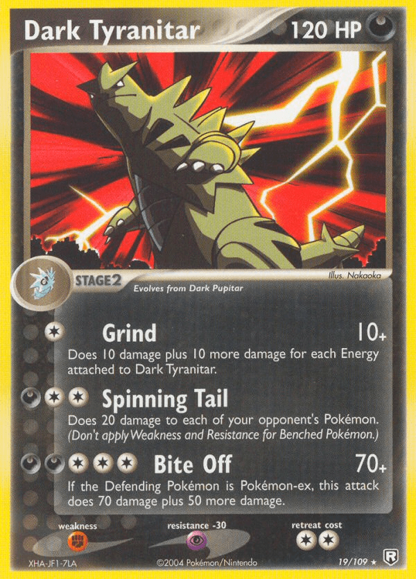 Dark Tyranitar from Team Rocket Returns