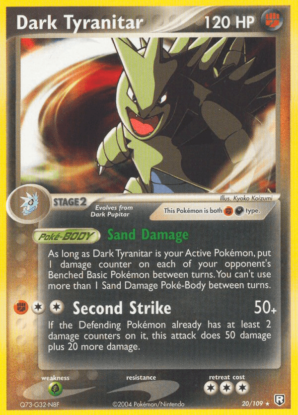 Dark Tyranitar from Team Rocket Returns